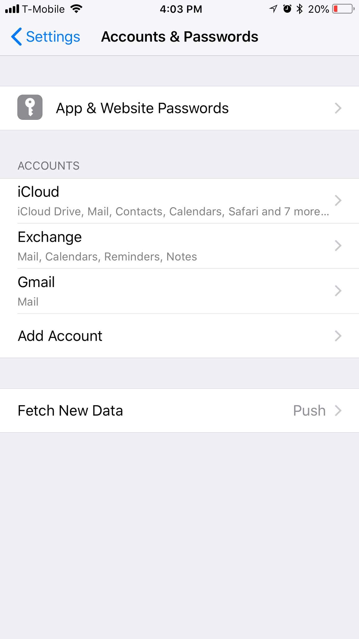 Setup iPhone to Email