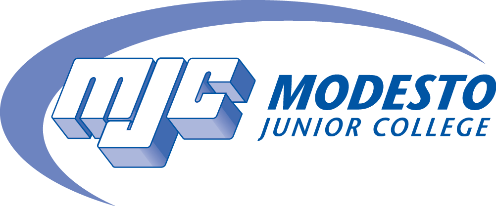 Modesto Junior College Blue Swish Logo