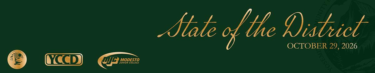 green background with State of the District and October 29 2026 text